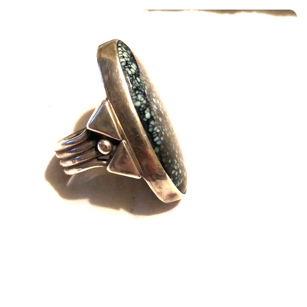 Orville Tsinnie sterling and stone ring